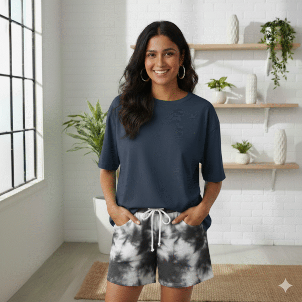 Women’s Tie-Dye Cotton Shorts