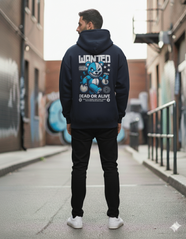 Men’s Oversized Printed Hoodie – Drop Shoulder | Winter Wear