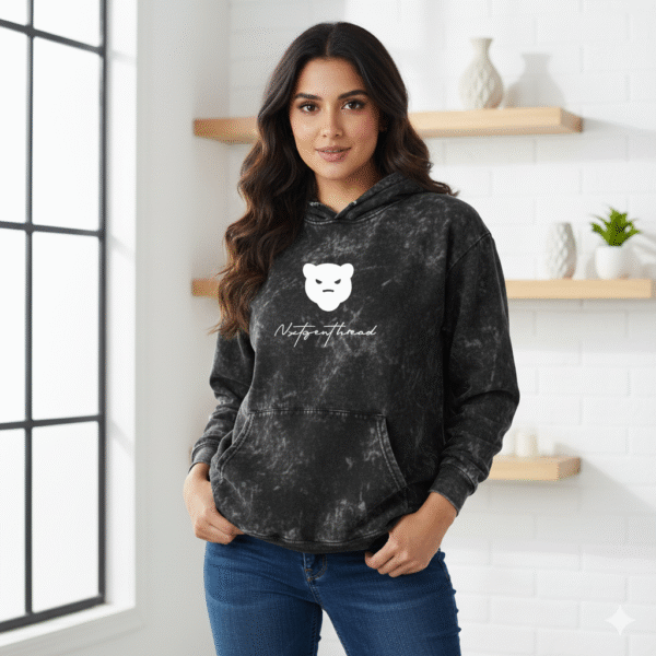 Acid Wash Hoodie for Women