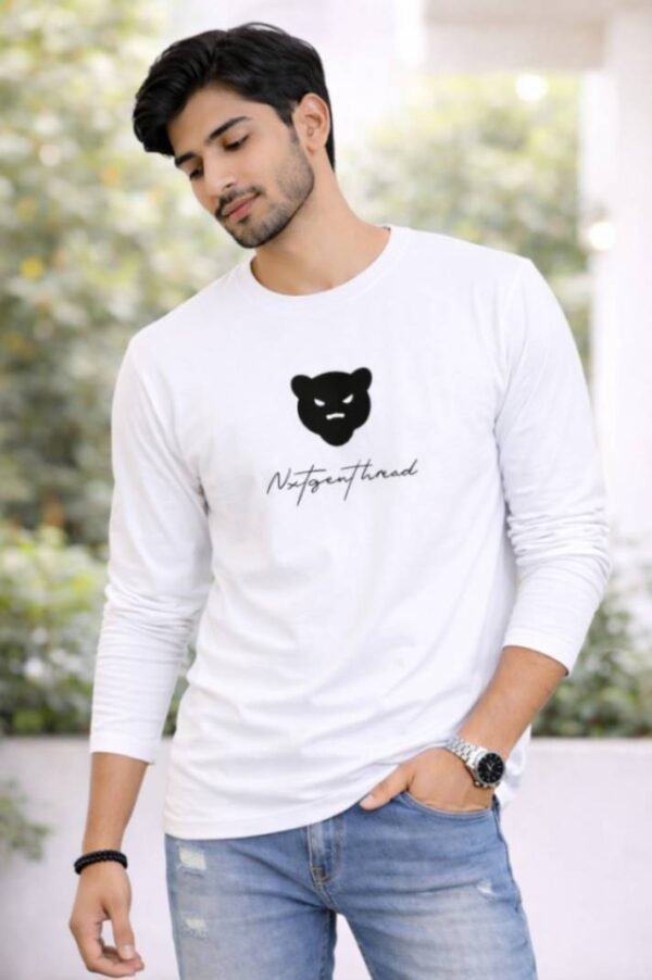 Men’s Full Sleeves Regular Fit T-Shirt – Lycra Ribbed Neck